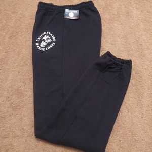 UNITED STATES MARINE CORPS LOGO SWEATPANTS (NAVY BLUE & WHITE)